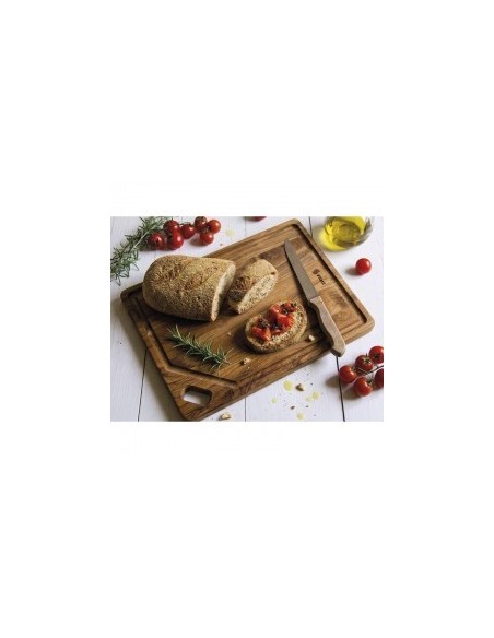 Planche à découper en teck STOLF 41 × 30,5 cm avec rigole