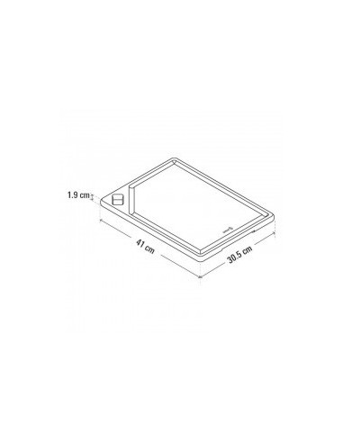 Planche à découper en teck STOLF 41 × 30,5 cm avec rigole
