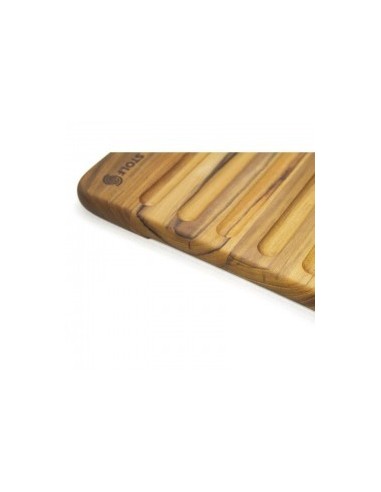 Planche à pain en teck STOLF 39 × 25 cm avec rigoles