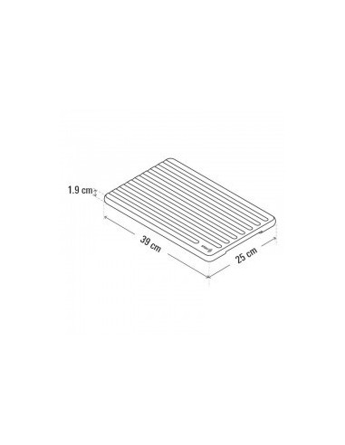 Planche à pain en teck STOLF 39 × 25 cm avec rigoles