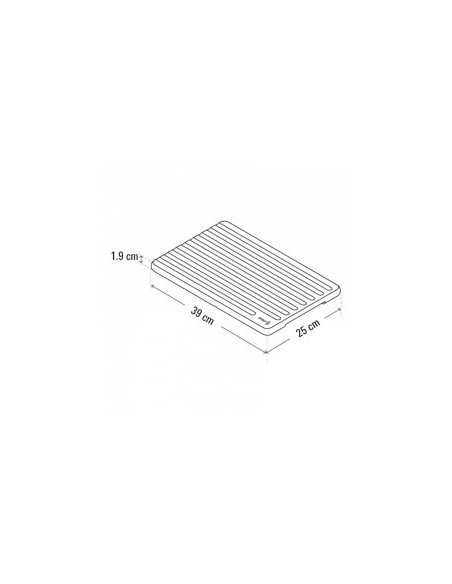 Planche à pain en teck STOLF 39 × 25 cm avec rigoles