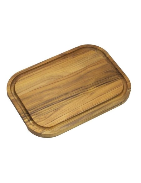 Planche à découper en teck STOLF 40 × 28 cm avec rigole