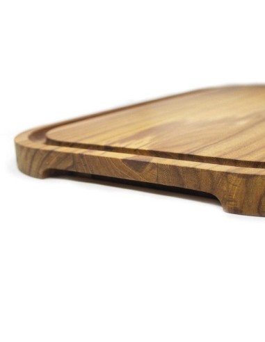 Planche à découper en teck STOLF 40 × 28 cm avec rigole
