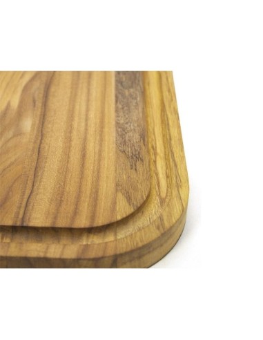 Planche à découper teck STOLF 48 × 30 cm avec rigole