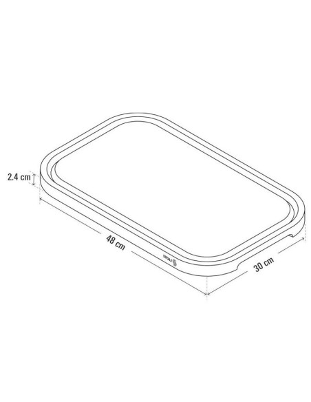 Planche à découper teck STOLF 48 × 30 cm avec rigole