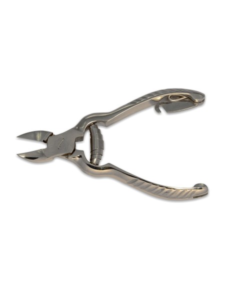 Pince à ongles pies chromée, forme sécateur avec ressort comtois, 12 cm