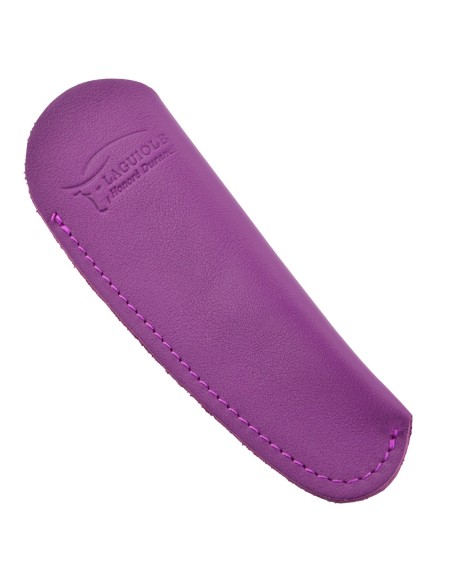 Étui de poche avec logo gravé, violet, 3 tailles disponibles